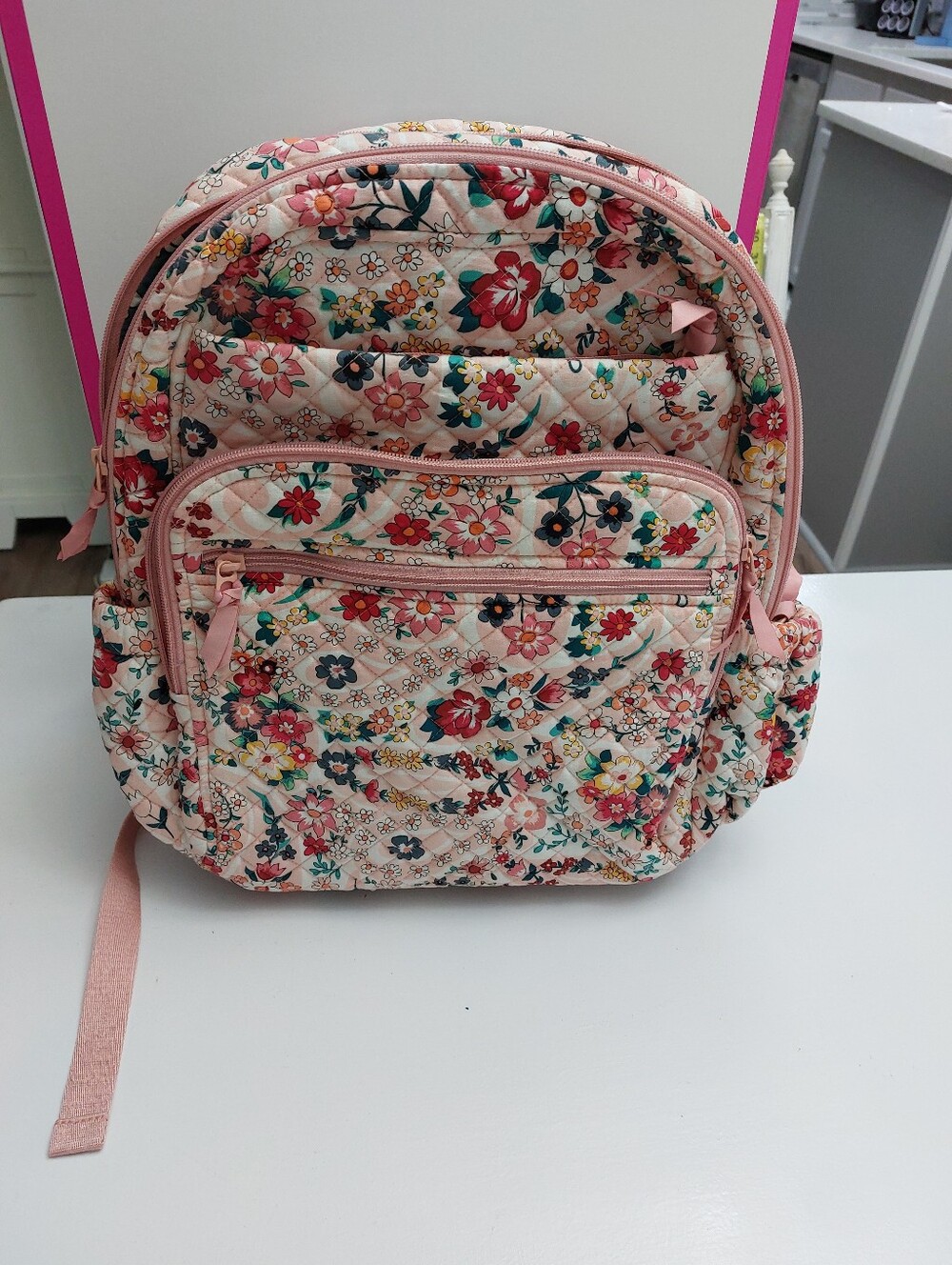 Vera Bradley XL Campus Backpack Prairie Paisley